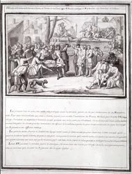 Die Wahl der Miliz in der Pfarrei Authon, Teil der Wahl von Dourdans, 1688